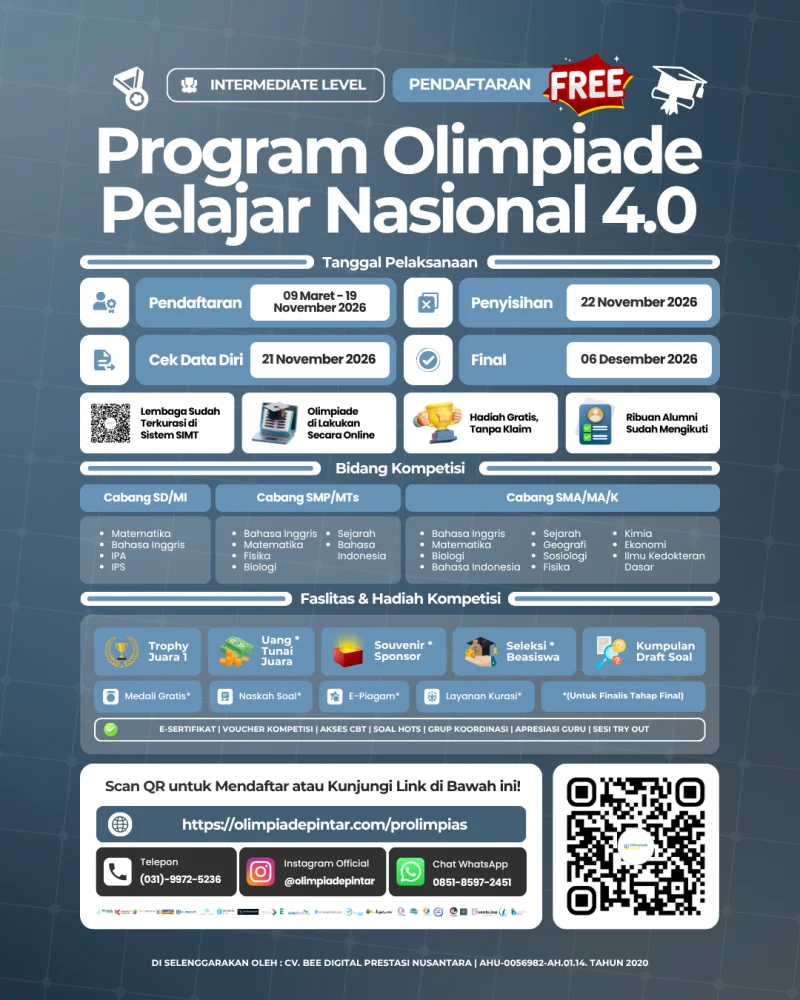 PROGRAM OLIMPIADE PELAJAR NASIONAL 4.0